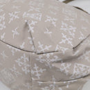 Russet Boston Bag PVC Leather 2way Gray Gold Auth 209802A-14