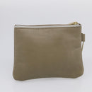 Russet Boston Bag PVC Leather 2way Gray Gold Auth 209802A-26