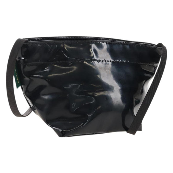 Herve Chapelier Shoulder Pouch Patent Black Auth 209804A