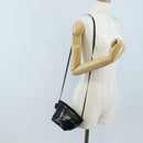 Herve Chapelier Shoulder Pouch Patent Black Auth 209804A-20