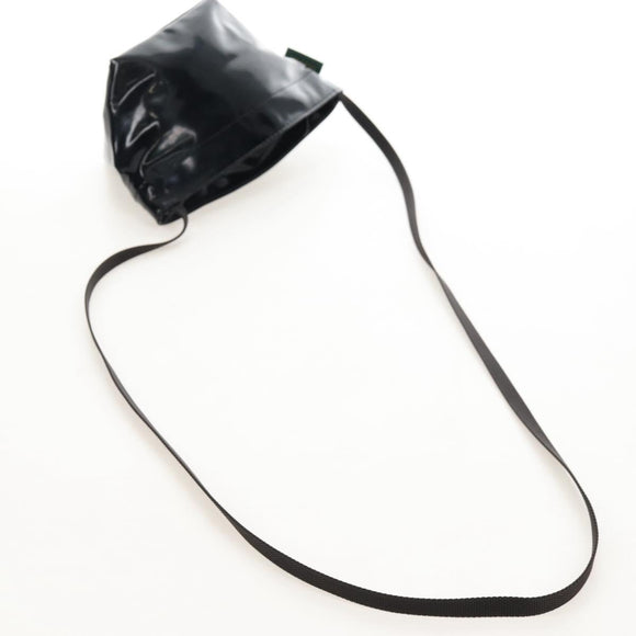 Herve Chapelier Shoulder Pouch Patent Black Auth 209804A