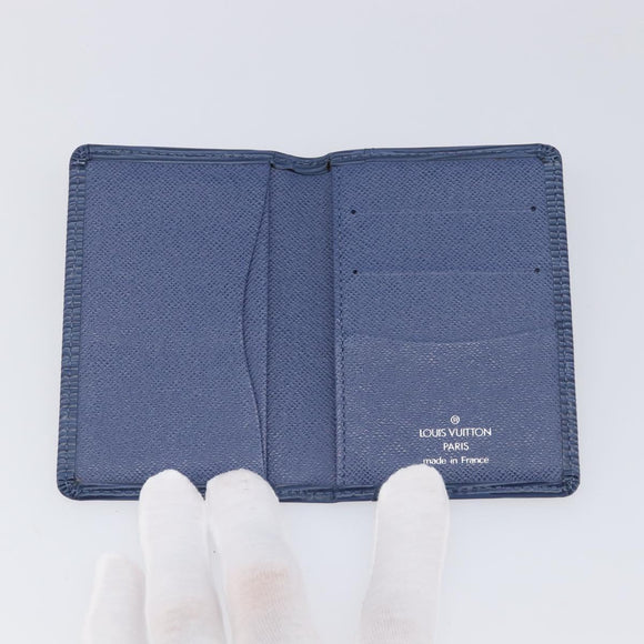 LOUIS VUITTON Epi Organizer Dupoch Card Case Myrtille M6358G LV Auth 209809A