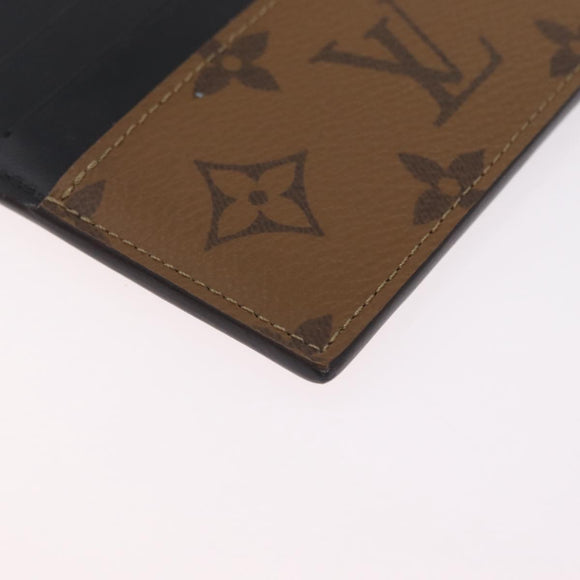 LOUIS VUITTON Monogram Reverse Slim Purse Long Wallet M80390 LV Auth 209810A
