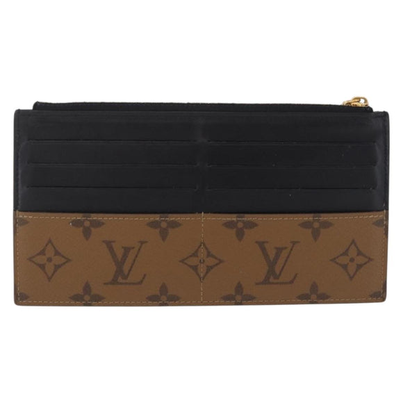 LOUIS VUITTON Monogram Reverse Slim Purse Long Wallet M80390 LV Auth 209810A