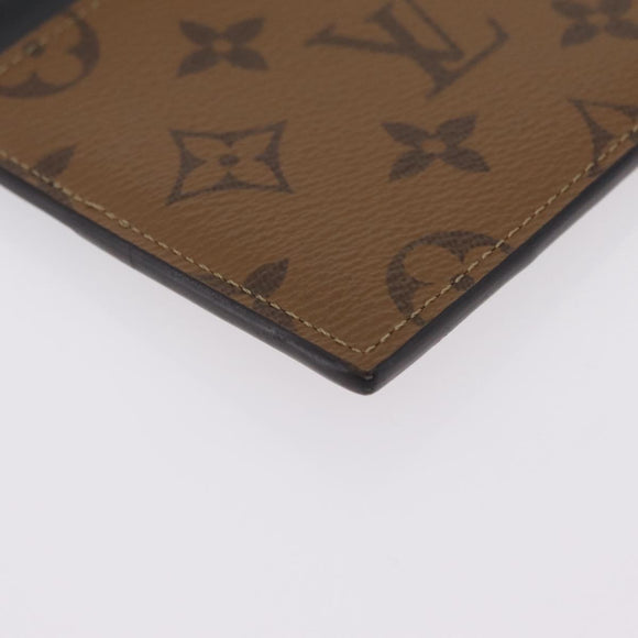 LOUIS VUITTON Monogram Reverse Slim Purse Long Wallet M80390 LV Auth 209810A
