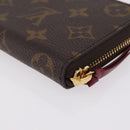 LOUIS VUITTON Monogram Portefeuille Clemence Long Wallet M60742 LV Auth 209811V-17