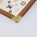 LOUIS VUITTON Monogram Multicolor Pochette Cles Purse White M92655 Auth 209817-11