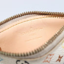 LOUIS VUITTON Monogram Multicolor Pochette Cles Purse White M92655 Auth 209817-14
