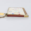 LOUIS VUITTON Monogram Multicolor Pochette Cles Purse White M92655 Auth 209817-5