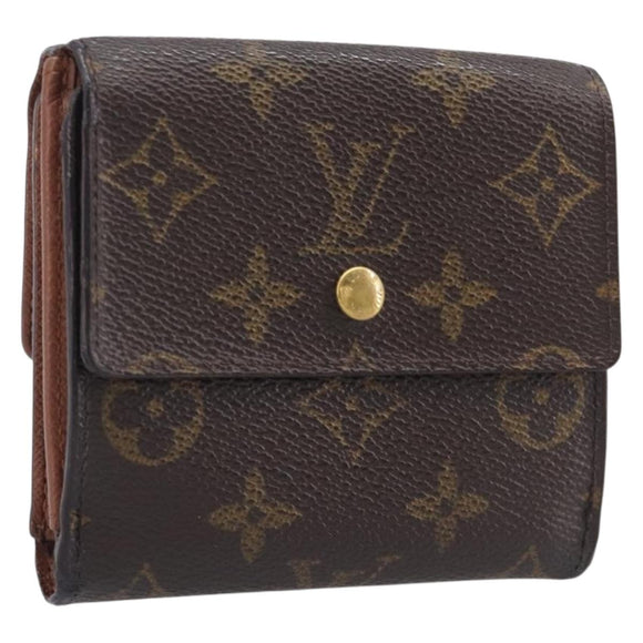LOUIS VUITTON Monogram Porte Monnaie Bier Cartes Crdit Wallet M61652 Auth 209818