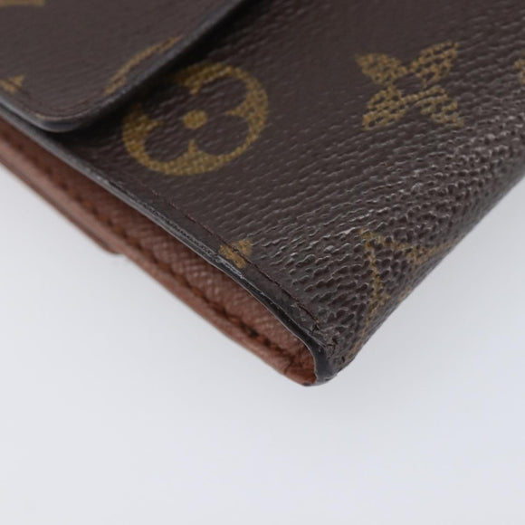 LOUIS VUITTON Monogram Porte Monnaie Bier Cartes Crdit Wallet M61652 Auth 209818