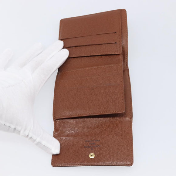 LOUIS VUITTON Monogram Porte Monnaie Bier Cartes Crdit Wallet M61652 Auth 209818