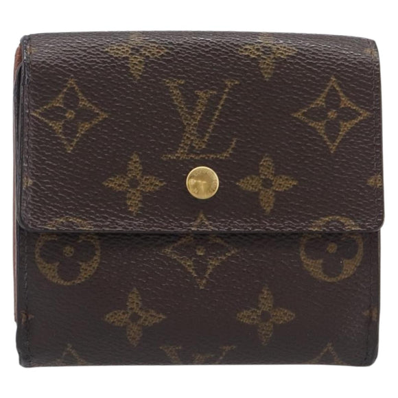 LOUIS VUITTON Monogram Porte Monnaie Bier Cartes Crdit Wallet M61652 Auth 209818
