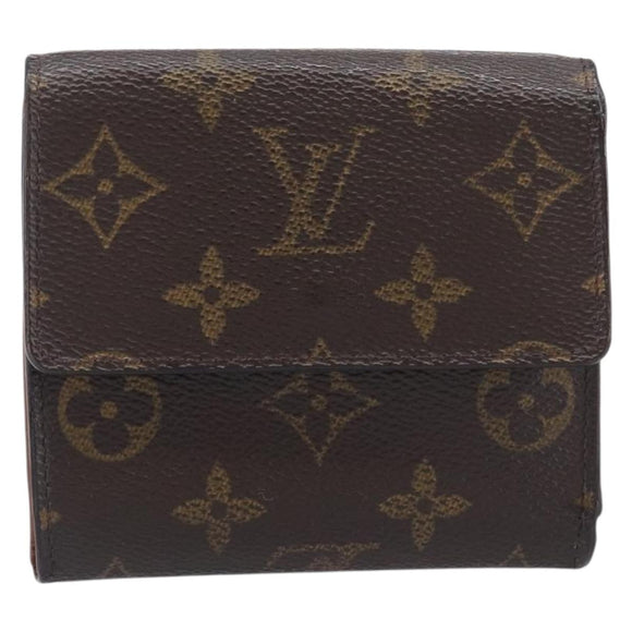 LOUIS VUITTON Monogram Porte Monnaie Bier Cartes Crdit Wallet M61652 Auth 209818