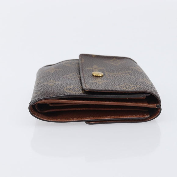 LOUIS VUITTON Monogram Porte Monnaie Bier Cartes Crdit Wallet M61652 Auth 209818