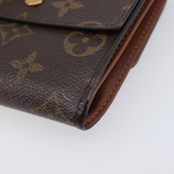 LOUIS VUITTON Monogram Porte Monnaie Bier Cartes Crdit Wallet M61652 Auth 209818