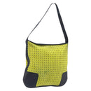 LOEWE Shoulder Bag Suede Yellow Gold Auth 209832-1