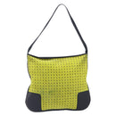 LOEWE Shoulder Bag Suede Yellow Gold Auth 209832-2