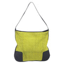 LOEWE Shoulder Bag Suede Yellow Gold Auth 209832-3