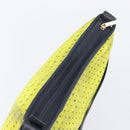 LOEWE Shoulder Bag Suede Yellow Gold Auth 209832-6