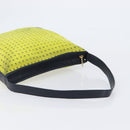 LOEWE Shoulder Bag Suede Yellow Gold Auth 209832-7