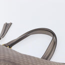 GUCCI Micro GG Canvas Guccissima Tote Bag Leather Gray Gold 296910 Auth 209833V-9