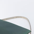 PRADA Metal Handle Shoulder Bag Nylon Green Silver Auth 209835A-14