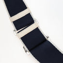 Christian Dior Trotter Canvas Boston Bag PVC 2way Navy Silver Auth 209836V-15