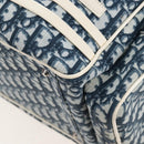 Christian Dior Trotter Canvas Boston Bag PVC 2way Navy Silver Auth 209836V-21