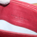 Bottega Veneta INTRECCIATO Hand Bag Leather Outlet Red Gold Auth 209838V-20