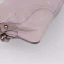 FENDI Shoulder Bag Leather Purple Gold 8BR414 Auth 209839V-14