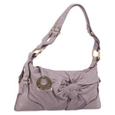 FENDI Shoulder Bag Leather Purple Gold 8BR414 Auth 209839V-1
