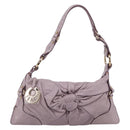 FENDI Shoulder Bag Leather Purple Gold 8BR414 Auth 209839V-2