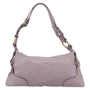 FENDI Shoulder Bag Leather Purple Gold 8BR414 Auth 209839V-3