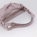 FENDI Shoulder Bag Leather Purple Gold 8BR414 Auth 209839V-8