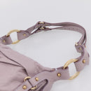 FENDI Shoulder Bag Leather Purple Gold 8BR414 Auth 209839V-9