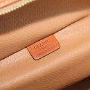 CELINE Macadam Vanity Cosmetic Pouch PVC Beige Gold Auth 209840A-17