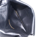 CHANEL Bicolore Card Case Satin Black Gold CC Auth 209845V-19