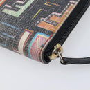 FENDI Zucca Canvas Long Wallet Multicolor Gold Auth 209846-10