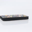 FENDI Zucca Canvas Long Wallet Multicolor Gold Auth 209846-6