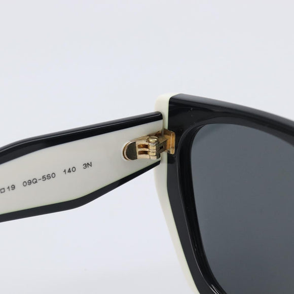 PRADA Sunglasses Plastic Black Gold Auth 209848