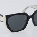PRADA Sunglasses Plastic Black Gold Auth 209848-6