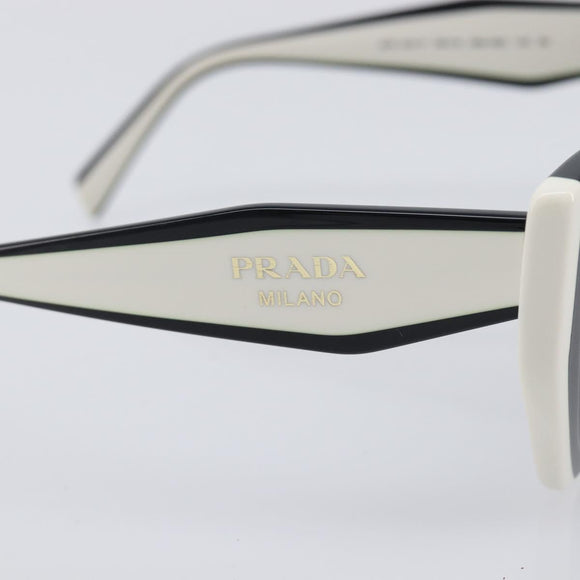 PRADA Sunglasses Plastic Black Gold Auth 209848