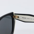PRADA Sunglasses Plastic Black Gold Auth 209848-9
