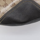GUCCI GG Crystal Web Sherry Line Bag Coated Canvas Beige 293596 Auth 209851V-13