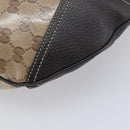 GUCCI GG Crystal Web Sherry Line Bag Coated Canvas Beige 293596 Auth 209851V-15