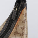 GUCCI GG Crystal Web Sherry Line Bag Coated Canvas Beige 293596 Auth 209851V-18