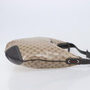 GUCCI GG Crystal Web Sherry Line Bag Coated Canvas Beige 293596 Auth 209851V-4