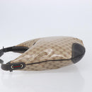 GUCCI GG Crystal Web Sherry Line Bag Coated Canvas Beige 293596 Auth 209851V-5