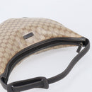 GUCCI GG Crystal Web Sherry Line Bag Coated Canvas Beige 293596 Auth 209851V-6